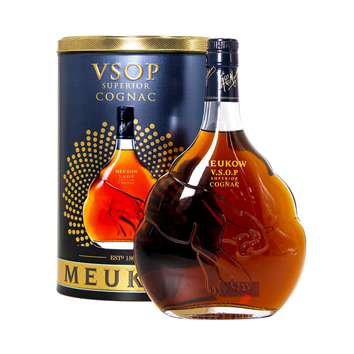 Meukow VSOP Clear Panther Tin box 70cl
